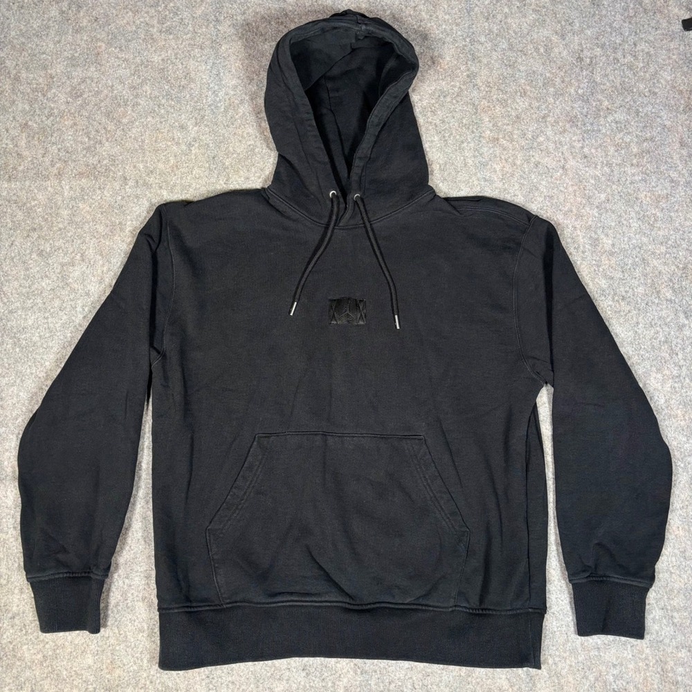 Jordan Hoodie Mens Large Black Tonal Jumpman Pullover Sweatshirt FV7247-010